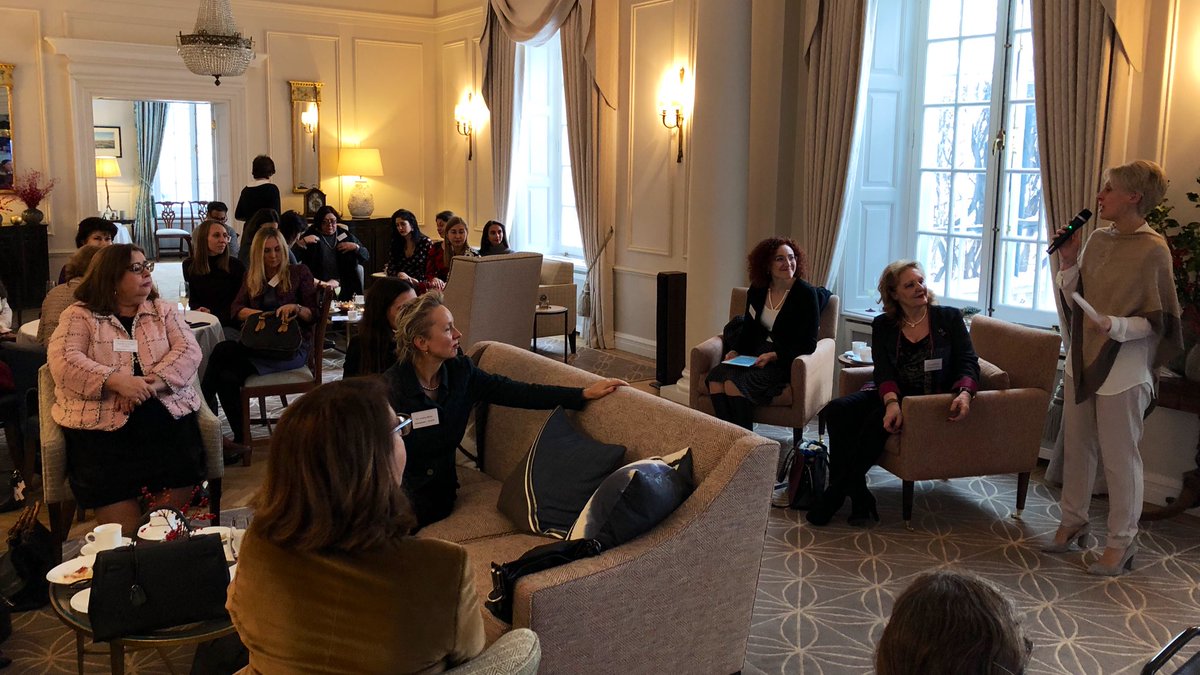 EHopkinsFCDO's tweet photo. All of us female ambassadors in Sofia and NGOs have gathered to plan for our next #AmbassadorForADay competition taking place to mark International Women’s day in 2019. It aims to empower young girls and to add their voices and perspectives to societal issues. 
#BalanceForBetter https://t.co/5un1DQ9QkU