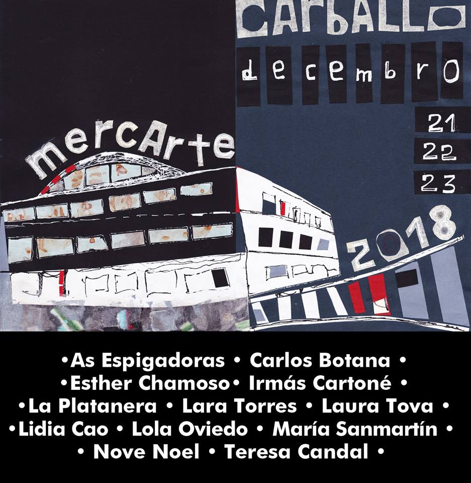 #NadalCultural
O Mercado Municipal volve acoller Mercarte, tres días (do 21 ao 23 de decembro) de exposicións e obradoiros dos artistas vinculados a <a href="/AACreaFormas/">A.A. Crea Formas</a> 
carballo.org/axenda.php?id=…