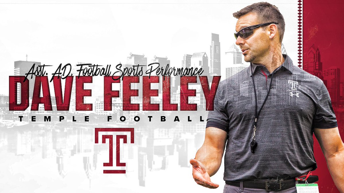 Temple_FB's tweet image. .@Coach_DFeeley promoted to Asst. AD, Football Sports Performance! 💪

👉 bit.ly/2A1rKNG

#TempleTUFF