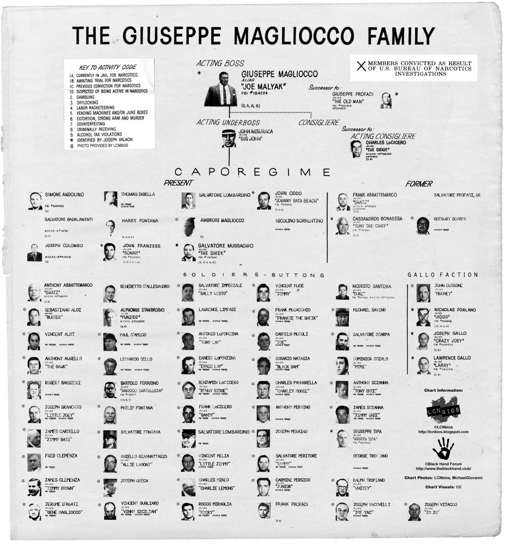 Gambino Family Chart 2018