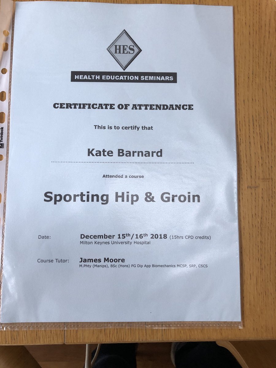 Great course, lovely course mates and an expert tutor. #learning #cpd #physio