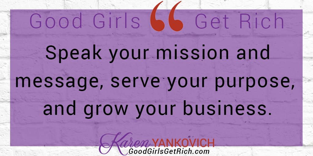 karenyankovich's tweet photo. We dig into what it means to speak, serve and grow on this #GoodGirlsGetRich podcast with Kristin Thompson. Listen at https://t.co/tIN18v8smR. #AlwaysNetwork #GrowYourBusiness https://t.co/8lpIp30wGQ