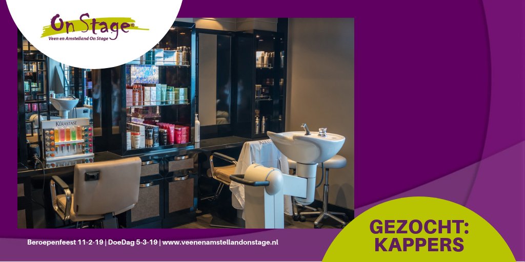 VenAOnStage's tweet photo. GEZOCHT KAPPERS uit #DeRondeVenen en #Uithoorn die vmbo-leerlingen willen laten zien hoe kleurrijk hun vak is. Doe mee met #Beroepenfeest op 11-2-19 en #DoeDag op 5-3-19 #vakuitblinkers #vmbodoetertoe. https://t.co/x8ZZ85E8ve https://t.co/hq2UsPT7h1