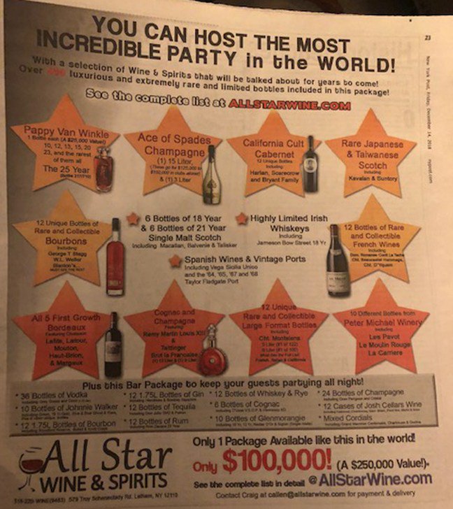 Steve Barnes On Twitter Got 100 000 All Star Has The Booze