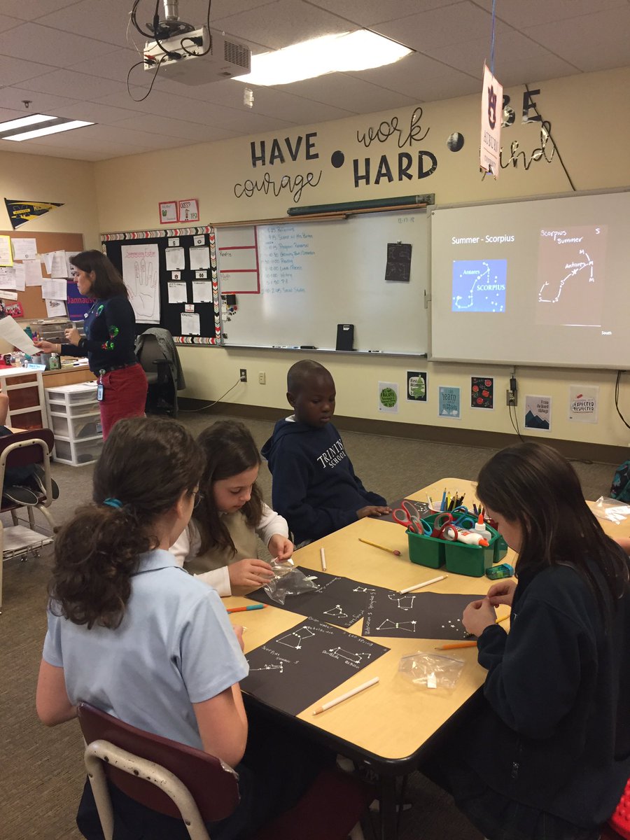Learning about and recreating constellations!  #TrinityLearns