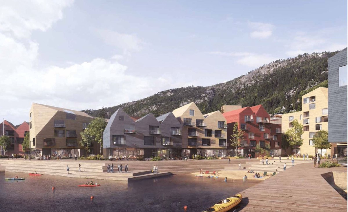 LundHagem's tweet photo. @Obos1 have revealed their plans for the urban redevelopment of Sandviken in Bergen including the winning feasibility study from @LundHagem https://t.co/C7d4IZFdmZ https://t.co/uw7IKVdXB3