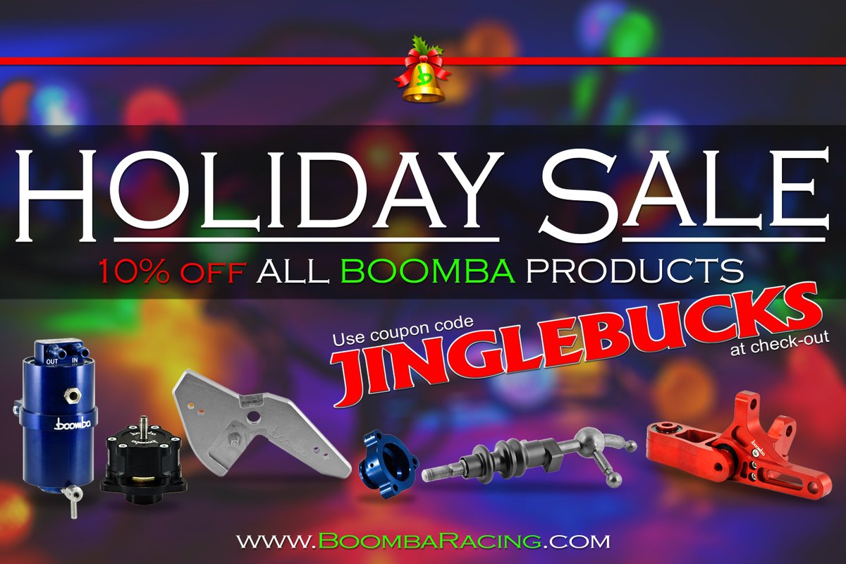 BoombaRacing's tweet photo. We're having our HOLIDAY SALE!! Valid now (12/17/18-12/26/18) Using Coupon code: JINGLEBUCKS https://t.co/nnVZfJNSIj