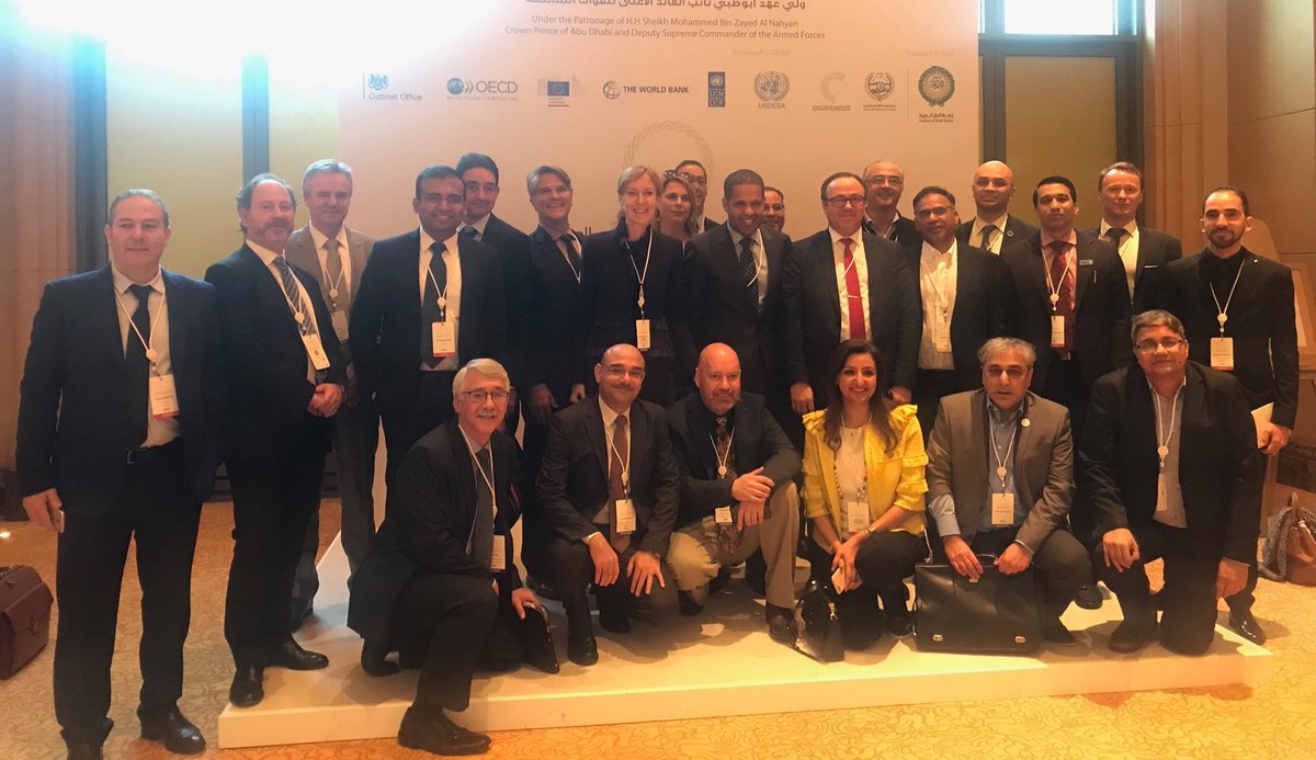 SophieGiroday's tweet photo. Arab Digital Economy Strategy: 65 members of the international Expert Group called onboard to review the strategy celebrated its great launch in Abu Dhabi, a number of them participating as speakers at #DECsummit https://t.co/JWueyCXpUs https://t.co/cjfewvgLqk