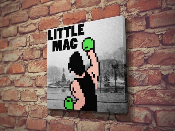 PalmersPixels's tweet image. On the eighth day of Christmas, my true love game to me: a TKO on Hippo that no one could forsee!  For today only, our Punch Out Canvas Prints are 15% off with free shipping! #retrogaming #gamersunite #pixelart