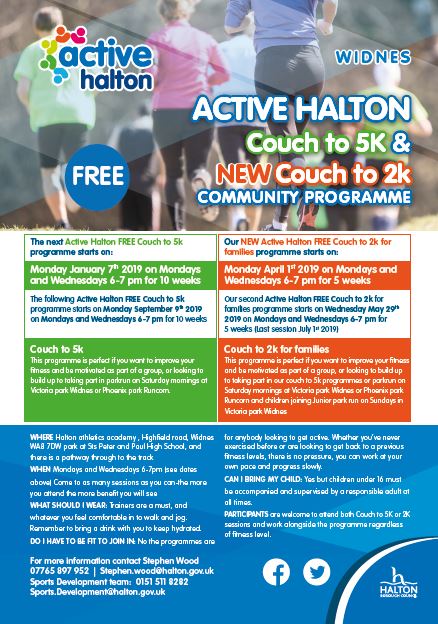 Halton Sports Dev A Twitter Check Out Our Couch To 5k Programmes