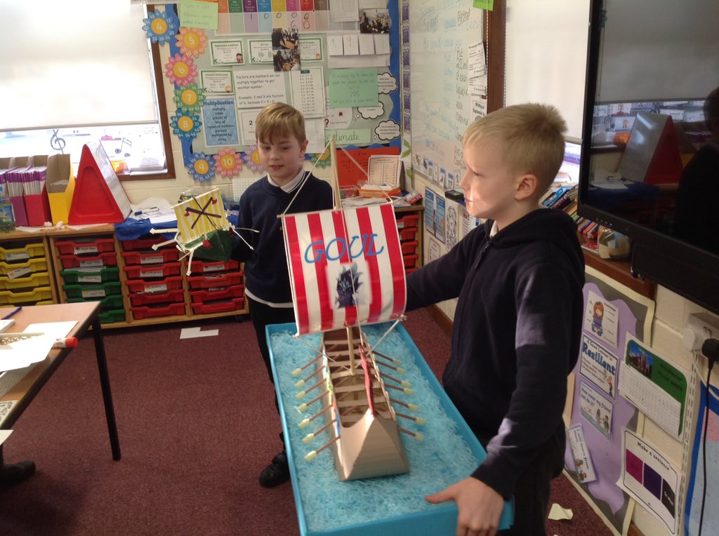 Time for Show and tell, amazing Viking longship homework projects! #historyproject #historyisfun