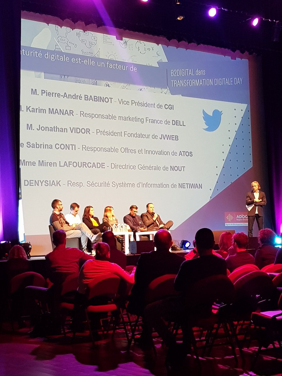 LeaderMontpell2's tweet photo. Conférences autour des enjeux de la transformation digitale des TPE PME 💡
Première table ronde avec @ADOCC_ @CGI_FR @jvweb @Dell @AtosFR @NOUTSoftware @FrenchSouthD #transfodigitaleday #digital #event #adocc #occitanie #montpellier #startups 
@LeaderOccitanie https://t.co/wkKcvQ8Db7