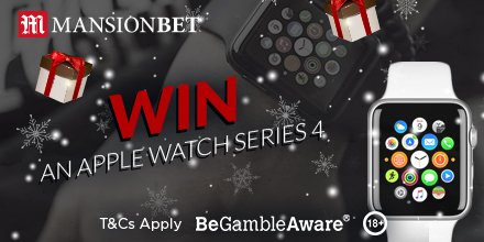 MCCCSHCas's tweet photo. We’re giving away an Apple Watch Series 4 in the final day of our Christmas Countdown (seriously)! 

To enter: 
• Follow us on Twitter
• RT using #MANSIONBETXMAS 

Comp closes midnight tonight. Winner announced tomorrow.

T&amp;Cs: https://t.co/jqe6VWenQ1 https://t.co/oT79L7kSRv
