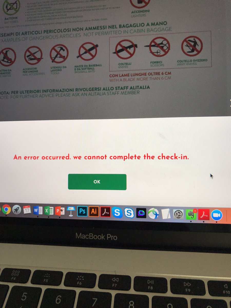 Twist_it's tweet photo. @Alitalia online check in does not work https://t.co/8JfOZs6Wf5