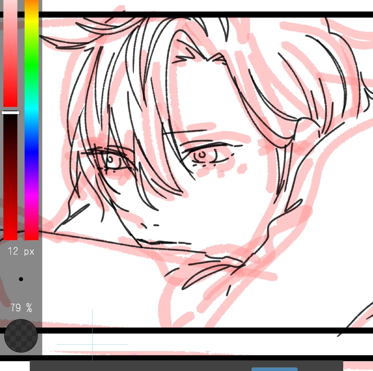 色々混乱しましたけど、やっぱ好きな人を描くのは楽しい😢✨ 