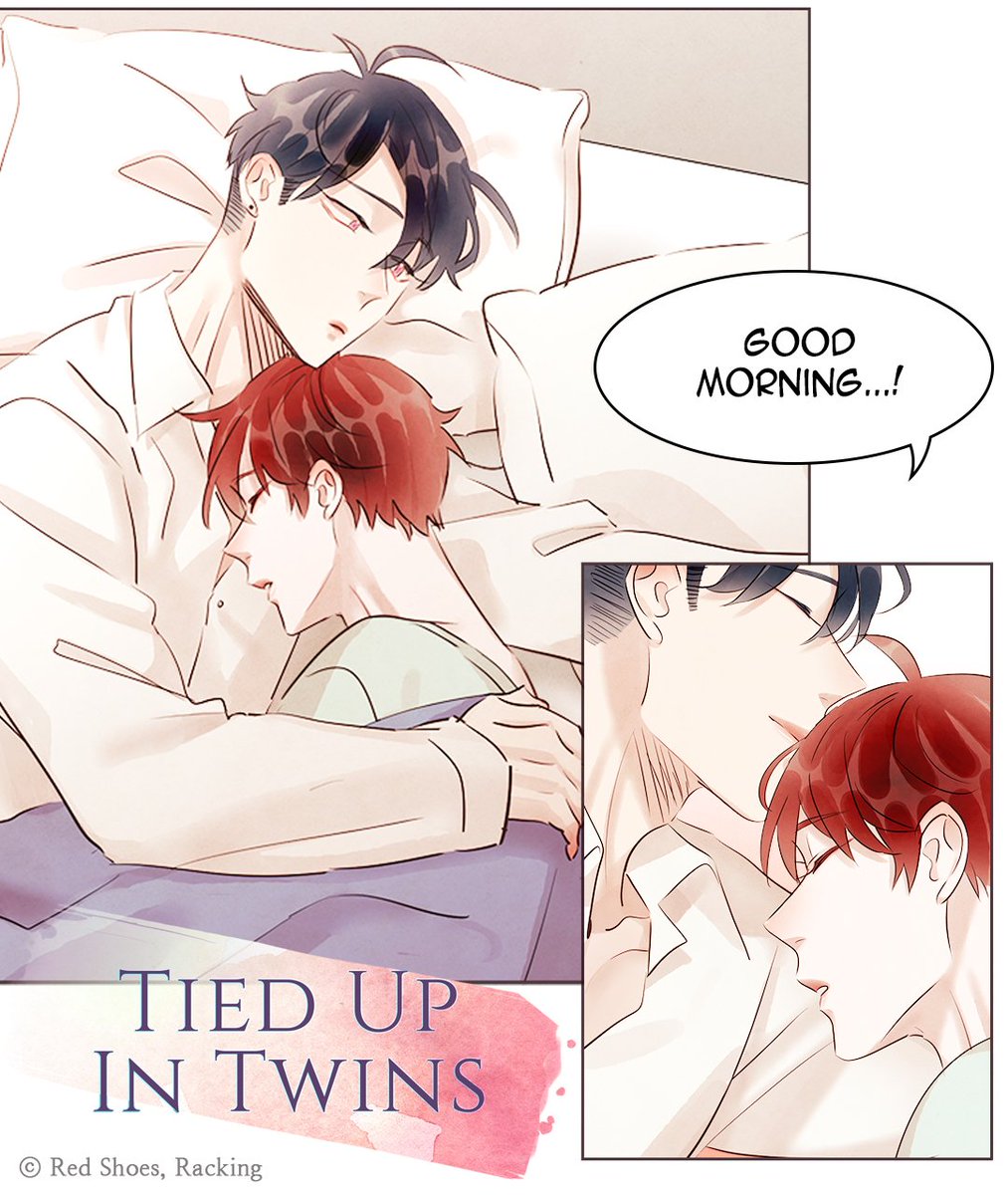 Tappy_toon's tweet photo. 💜NEW EPISODE💜
#Romance #BL #Comedy #TiedUpinTwins
👉https://t.co/l48tCfOT22
☀️Waking up side by side with you …
💕This is true happiness!
・Don’t miss the epilogue.3 of ‘Tied Up in Twins’ on #TappyToon
・Never read? It’s perfect timing to do marathon of the whole series!🚀 https://t.co/H1Xf76mhkE