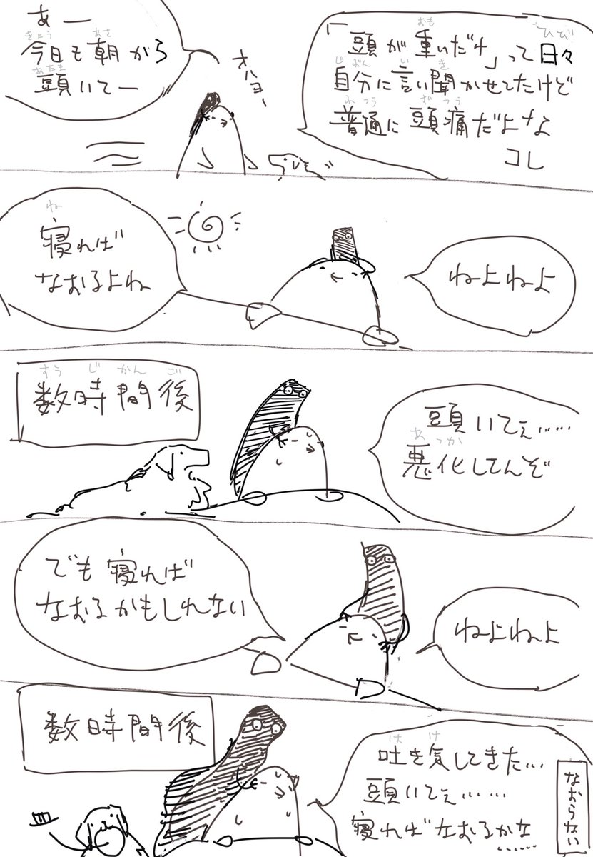 Mah 頭痛日記 どなたか頭痛を起こさず一日中寝る方法を教えて下さい 寝ないという選択肢はない