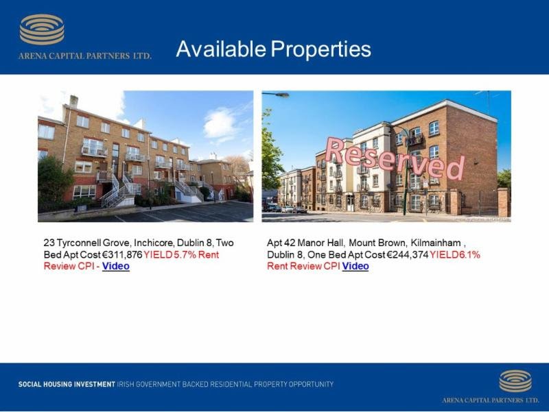 ArenaCapital's tweet image. Social Housing Investment- Government Backed Residential Property Opportunity.

A Unique Investment for Pensions and Income Seeking Investors!

If you would like to contact us about our current property listing 17/12/18 please call on
(01) 842 7599 or email info@arenaproperty.ie