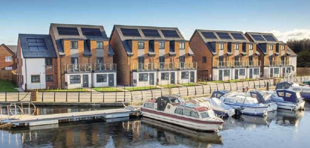 HomesEngland's tweet photo. Our Pennington Wharf development, in Leigh, Wigan in collaboration with @TaylorWimpey &amp; @WiganCouncil has been put forward for two categories in the North West Residential Property Awards 2019, ‘Large Housing Development of Year 2019’ &amp; ‘Public / Private Partnership of the Year’. https://t.co/VlwRnGt3nV