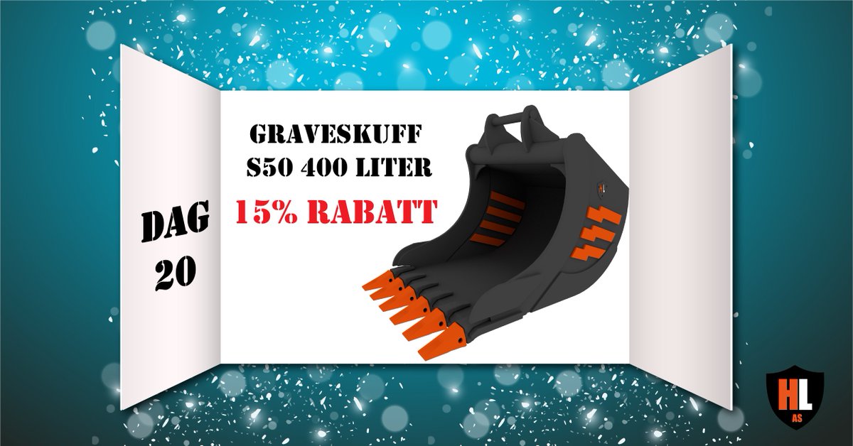 HardlifeAS's tweet photo. Dag 20!
Kjøp et Hardlife Graveskuff  S-50 400 liters her til 15% rabatt:
https://t.co/pTrhpdmz1Y https://t.co/oApYoDEaG7