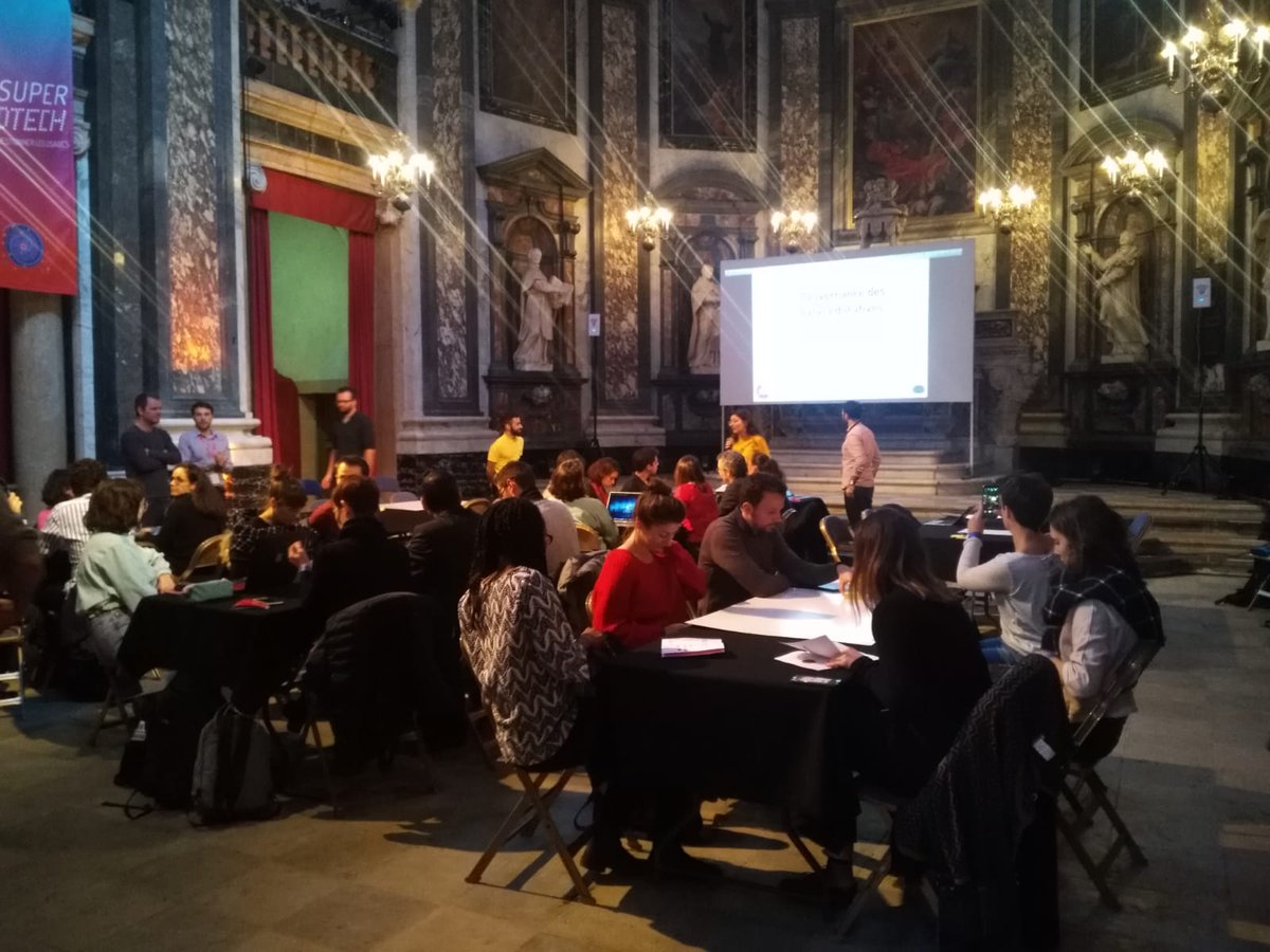 FrenchTechOneLS's tweet photo. En direct de #SUPERDEMAIN pour #SUPEREDTECH à la Chapelle de la Trinité à #Lyon ! Des ateliers, conférences, stands, démos autour de la #EdTech sur une journée dédiée. https://t.co/VKzYF9nlUy