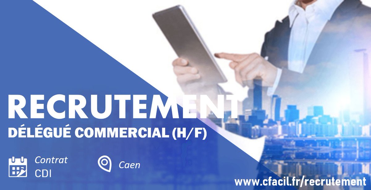 CFACIL recrute pour le compte d’une start-up spécialisée dans le e-commerce, un-e Délégué-e commercial
Challenger dans l’âme au relationnel aiguisé, vous avez à cœur de développer et  fidéliser votre portefeuille client avec l’énergie propre aux start-up
> cfacil.fr/recrutement/en…