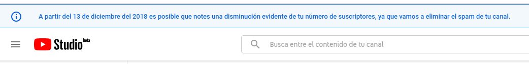 Jesus_Esteve's tweet photo. Youtube se une a las iniciativas que ya pusieron en marcha #Twitter y #Facebook y a lo largo de esta semana empezarán a borrar suscriptores falsos. #nofake #youtube https://t.co/PIV4nII668