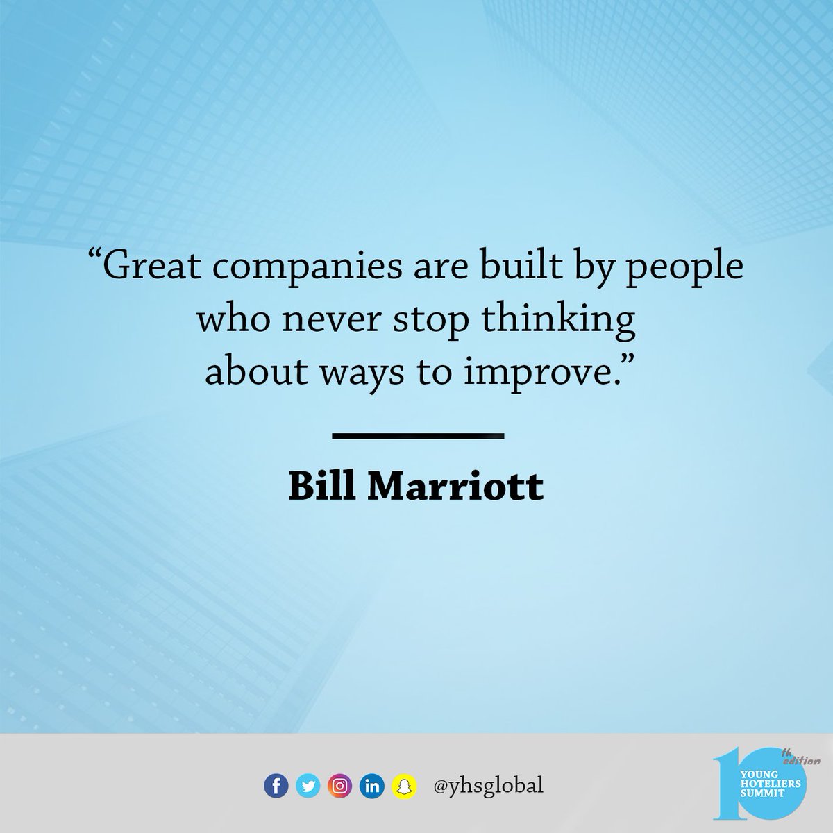 ✨ Happy start of the week guys!
💡 One life lesson we can learn from Bill Marriott is that people always have been at the core of Marriott’s business. 💡
Do not forget to fill in our ranking survey and win amazing prizes! We are looking forward to seeing your ideas Link in bio.