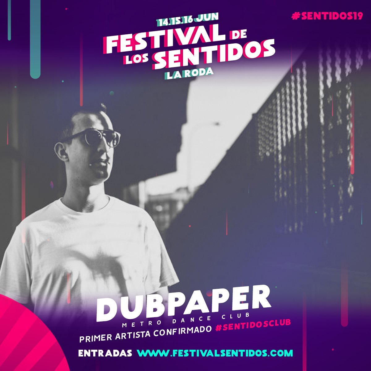 Primer artista confirmado #SentidosClub
El escenario de música electrónica del Festival de los Sentidos

<a href="/DUBPAPER/">dubpaper</a> 

Info y abonos en festivalsentidos.com
