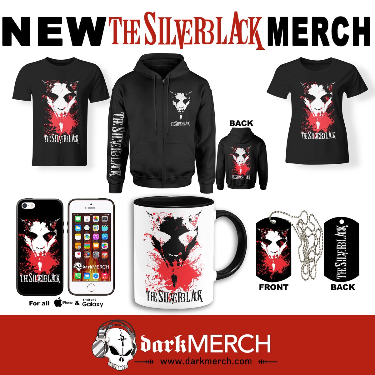 Silverblackband's tweet photo. Hey oh!
As you probably have noticed weβve got new merch! Make yourself a christmas present and check our new stuff at https://t.co/NhlG3Yb7rR
#TheSilverblack #darkTunes #darkMerch #Merch #Tshirt #Hoodie #Mug #Phone #Case #Jewelry #CD #Music #Christmas #Present #Support https://t.co/ZhVGvAIWim