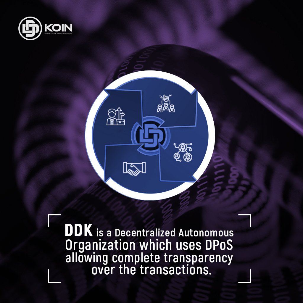 DDKoin_Official's tweet photo. #DDK is a Decentralized Autonomous Organization (DAO) that uses DPoS, which allows its users to have complete transparency over their transactions.

#ddkoin #ddkteam #blockchain #technology #blockchaintechnology

Telegram: https://t.co/2LBRqGh80R
Blog: https://t.co/kXenHvxo1P https://t.co/UvJ4NCLSgG