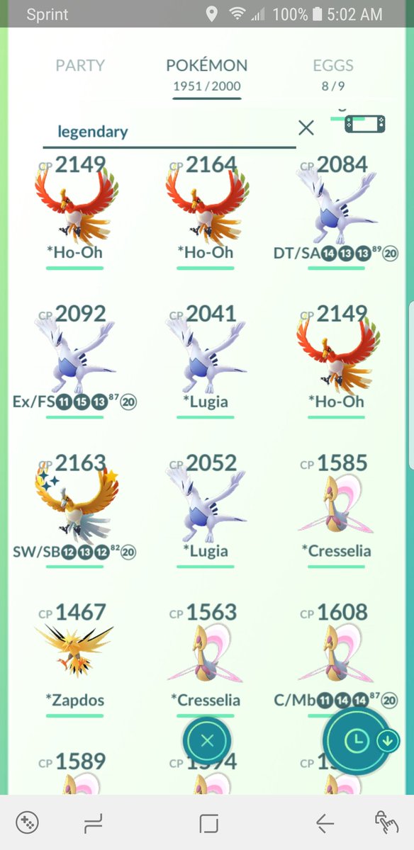 SPRCHIK on X: Weekend results for #Lugia & #HoOh: 14 Lugia caught