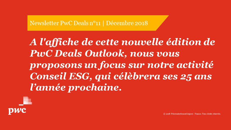 PwC_France's tweet photo. Le Capital-Investissement a fait bouger les lignes sur le développement durable.
Découvrez la Newsletter PwC Deals n°11 ➡️ https://t.co/VQSQTDMvH3 https://t.co/2Jrs4vRm1Y