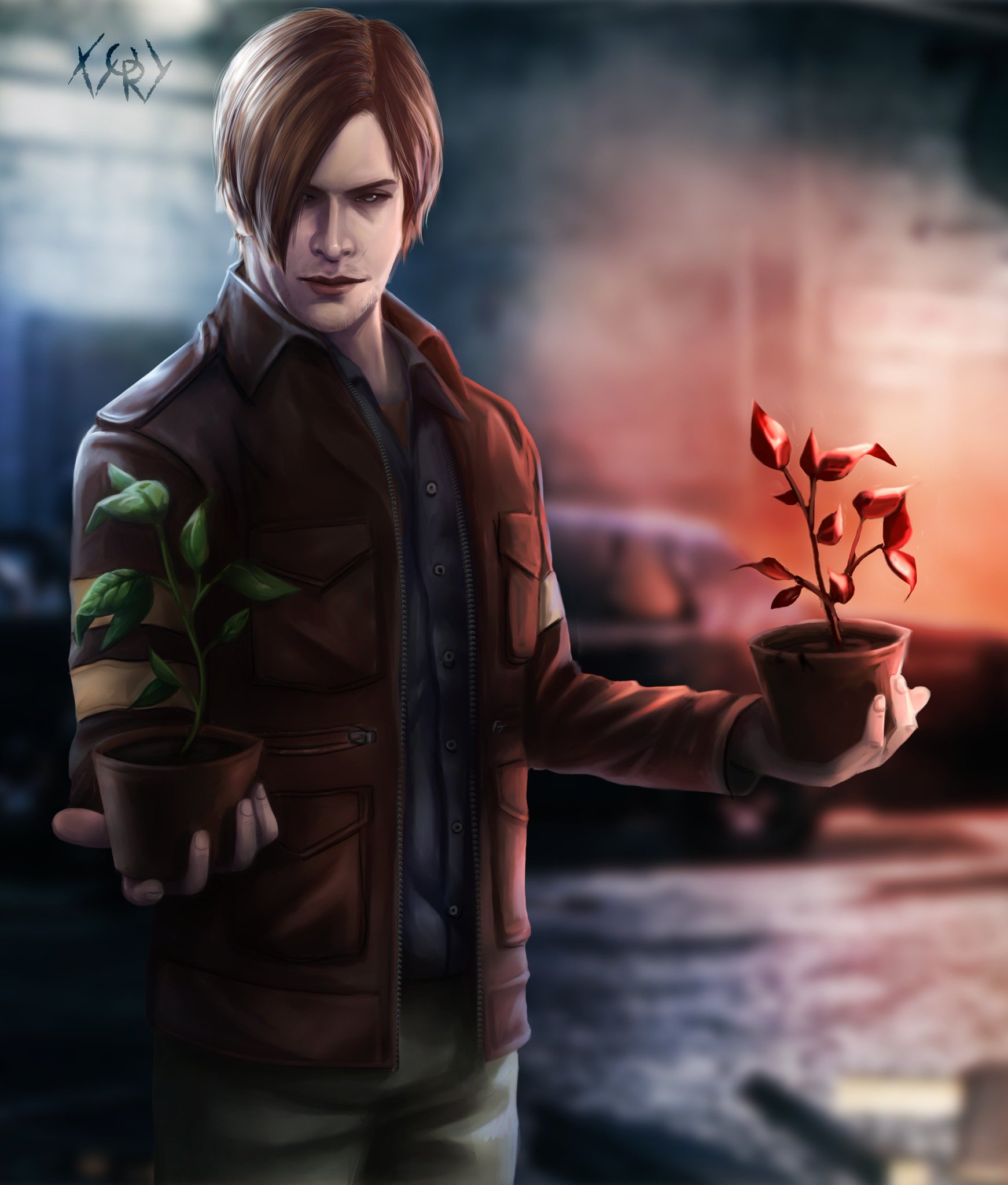 “leon Kennedy - Resident Evil (6) (Dante + Daryl Dixon = leon) #residentevi...