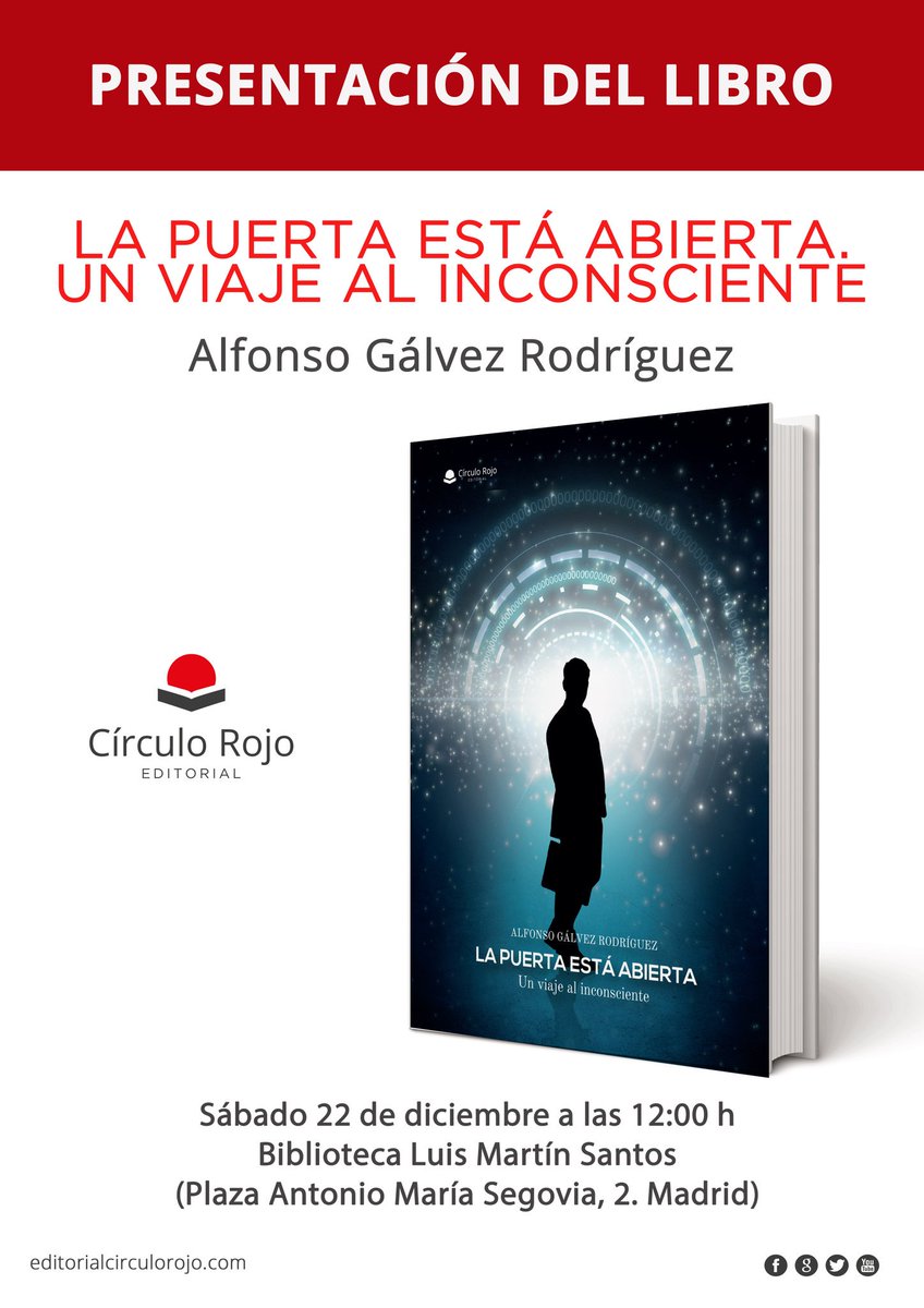 Hola gente! Comparto el cartel de la presentación de mi libro en Madrid con un error corregido que había en el anterior. Es sábado 22 y no viernes 22. Os espero! #brote #psicotico #SaludMental #recuperacion #trastorno #esquizoafectivo #madrid #culturaloca
