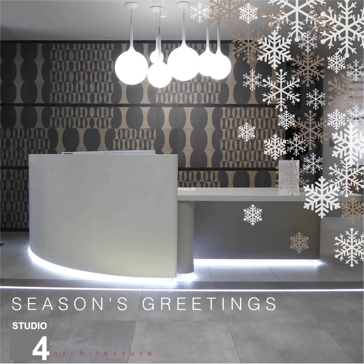 Season's Greeting from Studio4! Thank you for supporting us in 2018. Wishings you all the best! #studio4design #architecture #interiordesign #londonarchitecture