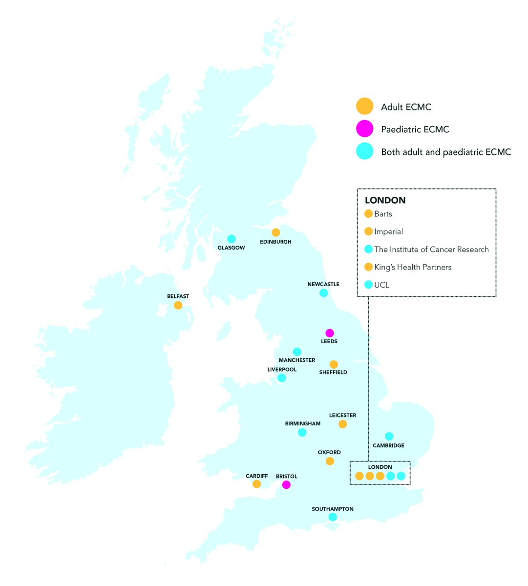 ECMC_UK's tweet photo. Did you know that the #ECMCnetwork is made up of 18 adult and 11 paediatric centres across the UK? Click to learn about your nearest centre: https://t.co/tyyMWtEa4W https://t.co/Cal3pqwAWD