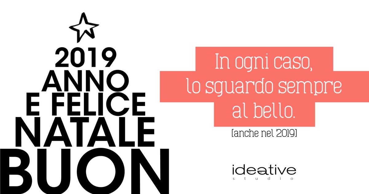 ideativestudio's tweet photo. ...che bello non è solo oggettività; bello è l'empatia che piace e fa stare bene. Buon Natale e auguri di uno splendido 2019 a tutti voi!  

#auguri #natale #xmas #christmas #natale2018 #comunicazione #agenziadicomunicazione #adv #pubblicitalaquila #ads #laquila #ideativestudio https://t.co/yO0GLqCKLj