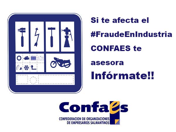 ceoecepymesa's tweet photo. ¿Afectado por el fraude de un técnico del servicio de Industria de la Junta de Castilla y León? En @confaes te asesoramos. Pincha en el enlace, rellena tus datos y nos pondremos en contacto contigo. https://t.co/ljSXCk4w8L https://t.co/4HBPjNaztf