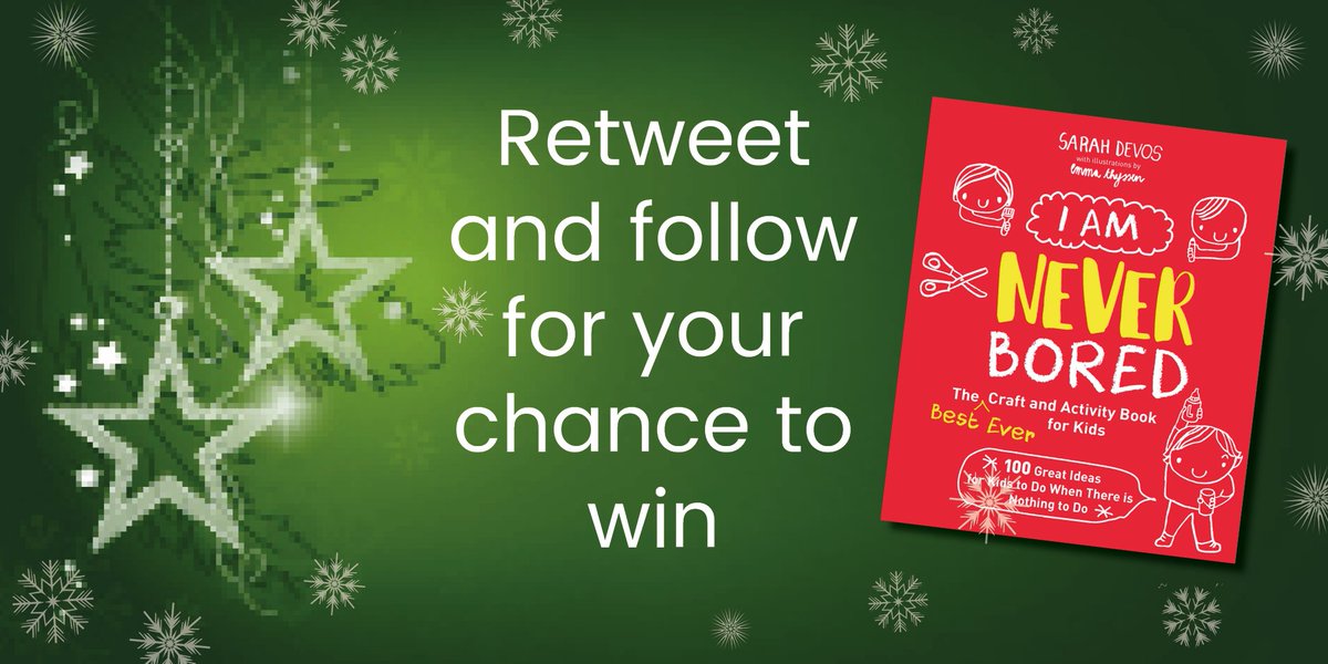 Keep children (and adults) entertained over the festive period with this brilliant book! For your chance to #win I am Never Bored, retweet &amp; follow @badgerlearning #Festive #Giveaway #Day12