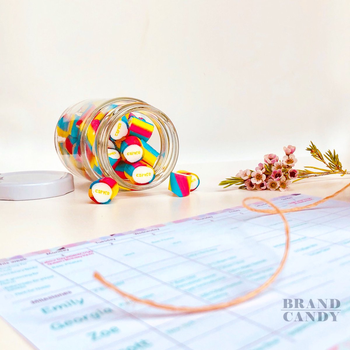 BrandCandyShop1's tweet photo. Let’s plan your next event with personalised rock candy! 
#sydneyevent #brandedgift #corporategift #marketingtips #melbourneevent https://t.co/7QzLZQYj5s