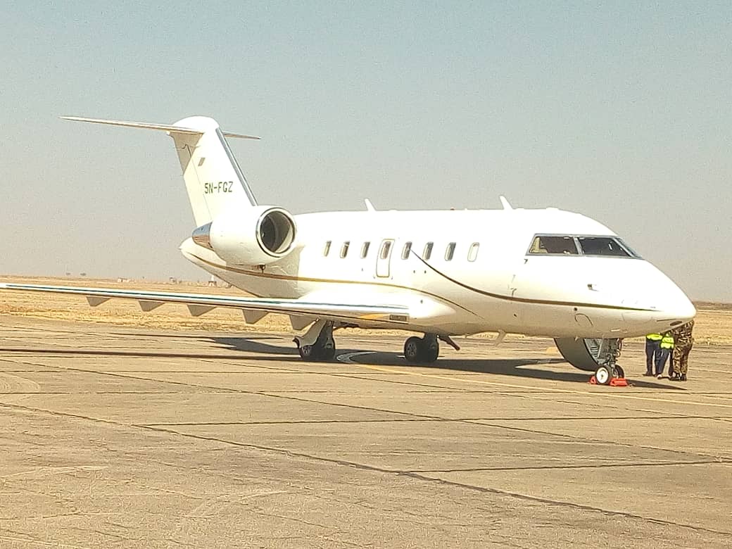 opeholistic's tweet photo. (Live) Announcing the arrival of the Hon. Minister of Water Resources, Engr. Suleiman H. Adamu FNSE with his Team  at Yakubu Gowon Airport, Jos for the commissioning of water project today in Mangu, Plateau State.
@madinagerty #cscsd #WaterResourcesBill https://t.co/g5BokQSooh