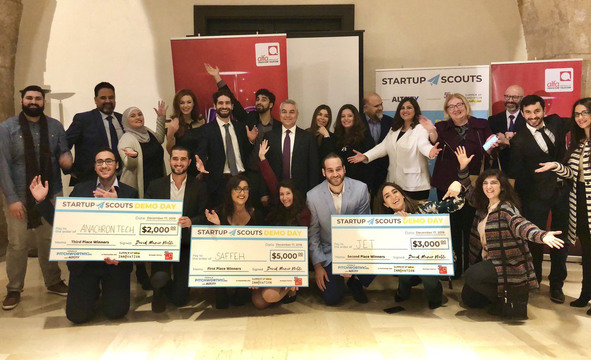 AlfaTelecom's tweet photo. Alfaโs Chairman & CEO @Marwan_Hayek at the #StartupScouts program Award Ceremony:
๐ฑ๐งGood & reliable infrastructure is key to innovate & GDP growth
๐ฑ๐งAlfa is leading infrastructure development & enabling innovation across ๐ฑ๐ง
๐ฑ๐ง5G will be available in 2019 to digital & Tech hubs https://t.co/gKg1qRC31E