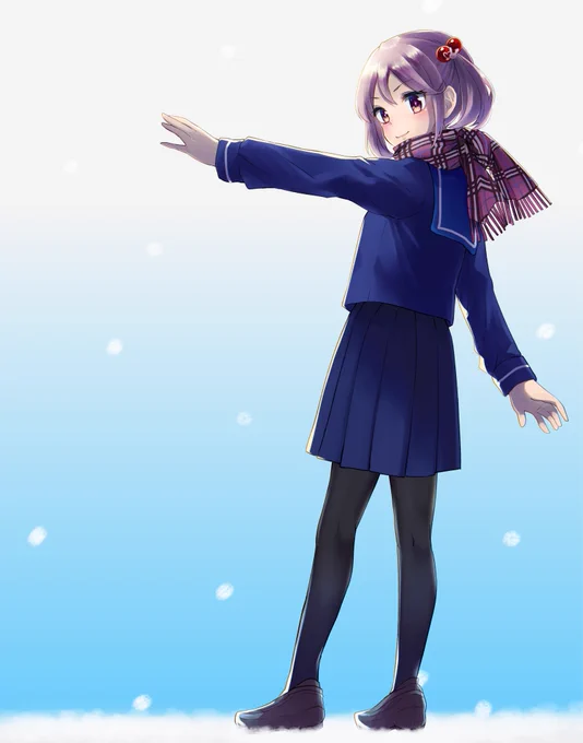 冬服の漣さん 寒いので! 
