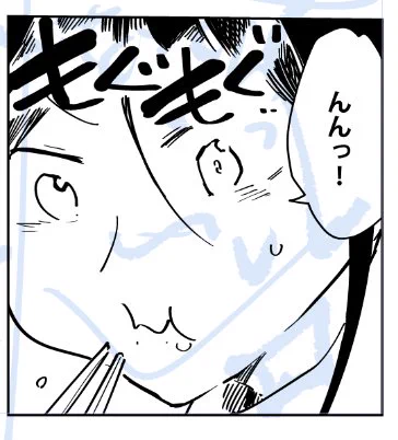 桐谷さん作画中。 