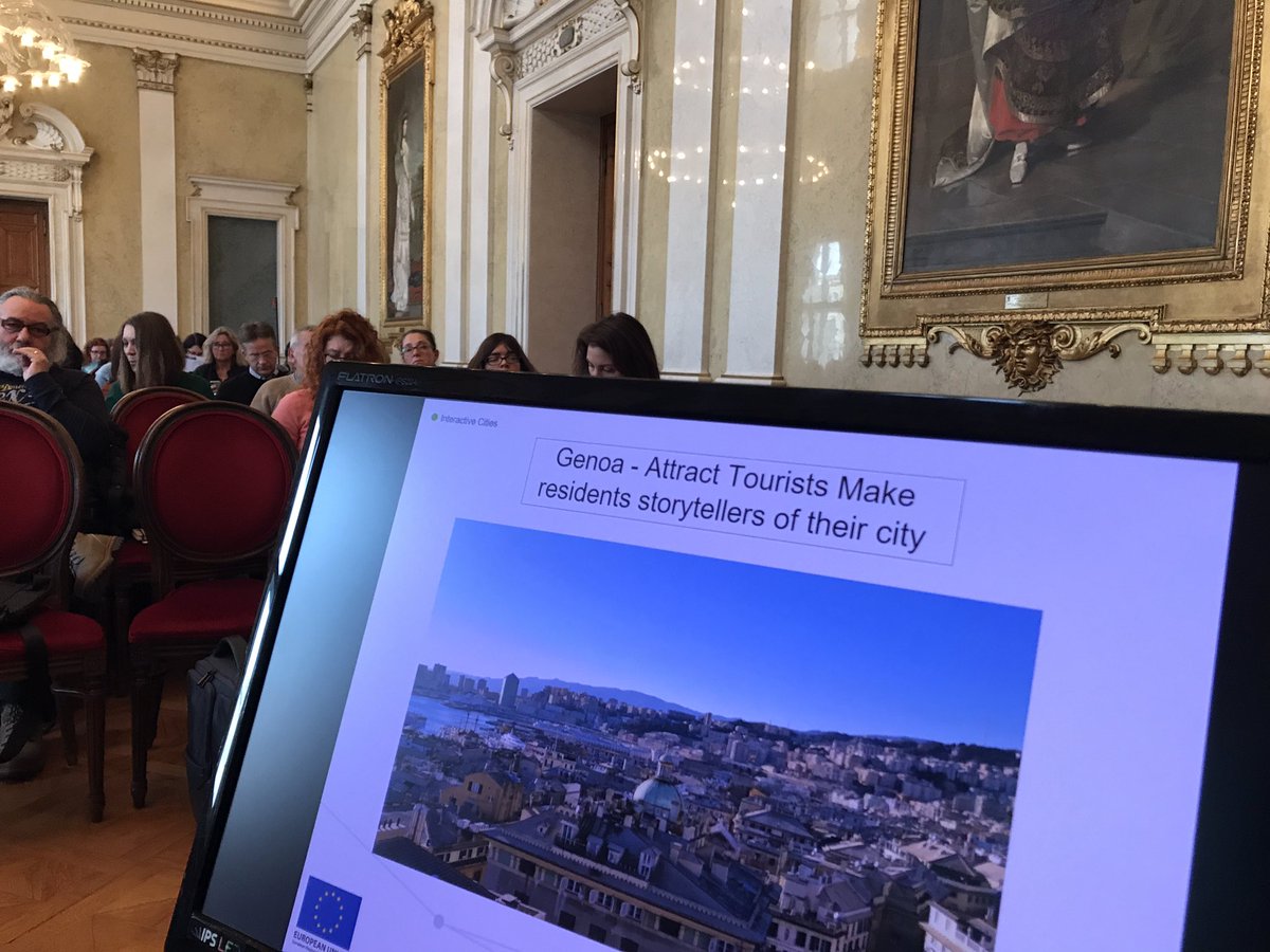 Urbact_IT's tweet photo. Genova tra le città in Italia che maggiormente grazie a @URBACT ha sperimentato le potenzialità dell’uso dei social per la crescita urbana. Piattaforme ICT decisive per innovazione di metodo e PA anche per Napoli, Fermo, Torino e San Donà di Piave https://t.co/BJgPyzNppV