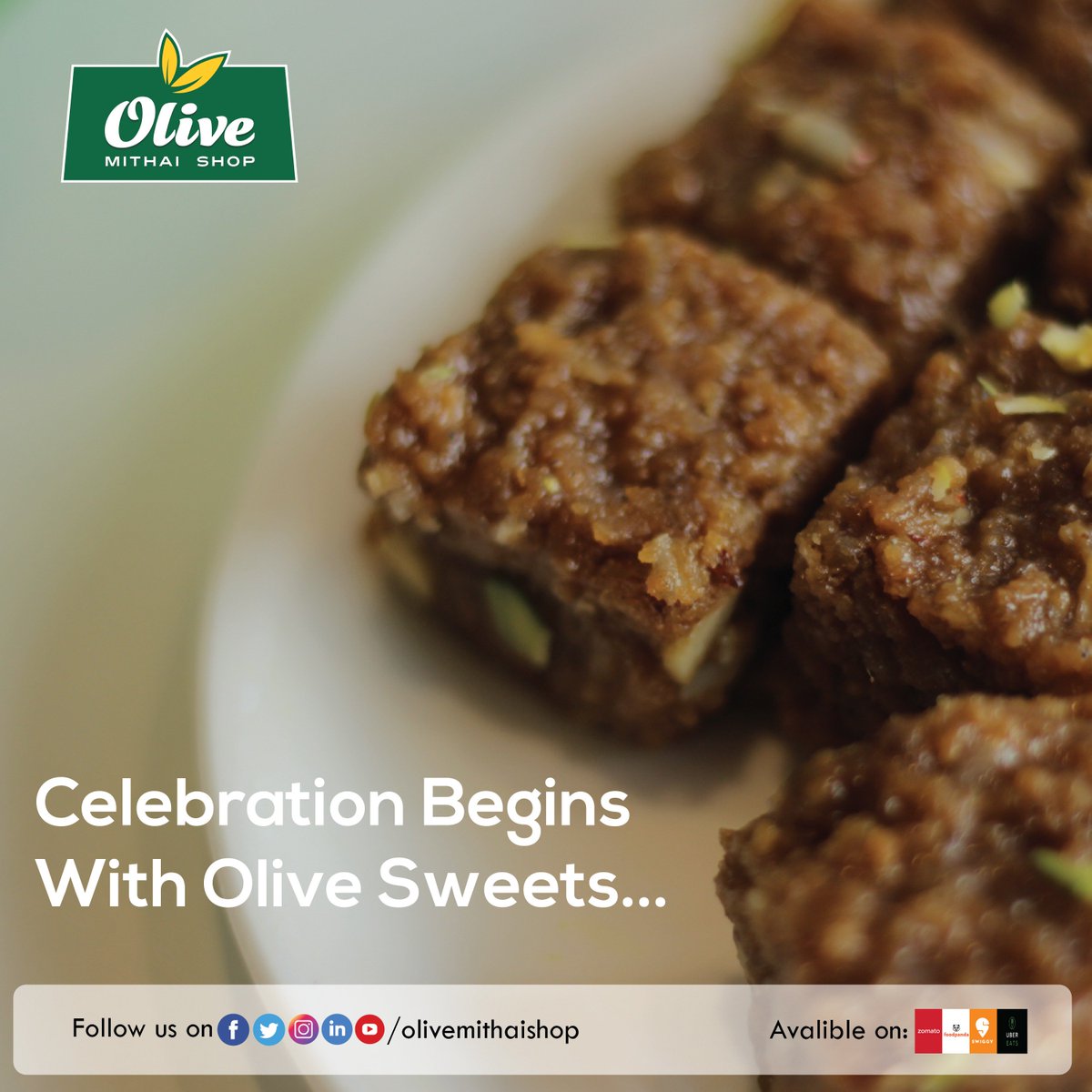 olivemithaishop's tweet photo. We'll be a part of your celebration!!!

Order Now!!!
Zomato 
Swiggy 
FoodPanda 
Uber Eats 

#OliveMithaiShop #Kalakand #MilkSweets #Delicious #Sweets #IndianSweets #SweetsInHyderabad #BestSweets #Zomato #Swiggy #FoodPanda #Ubereats https://t.co/Y7guIW5O0x