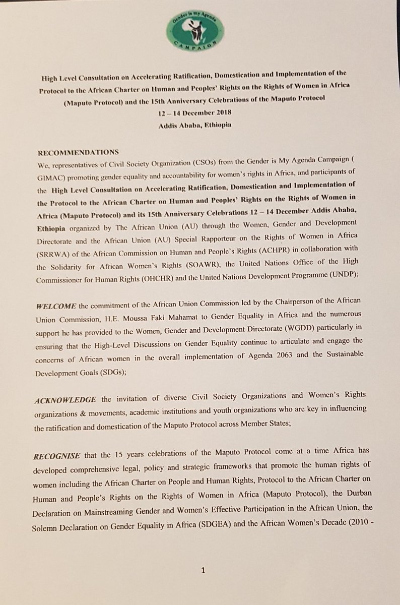 GimacNetwork's tweet photo. See our statement below regarding #MaputoProtocol 15th year anniversary @AU_WGDD @SOAWR @AcdhrsOrg @ohchr @AUBinetaDiop @AWLNetwork @FemnetProg @FASNGO @RsFawe @unwomenafrica @Pawowomen @_AfricanUnion #MaputoAt15 https://t.co/ED12dywMJg