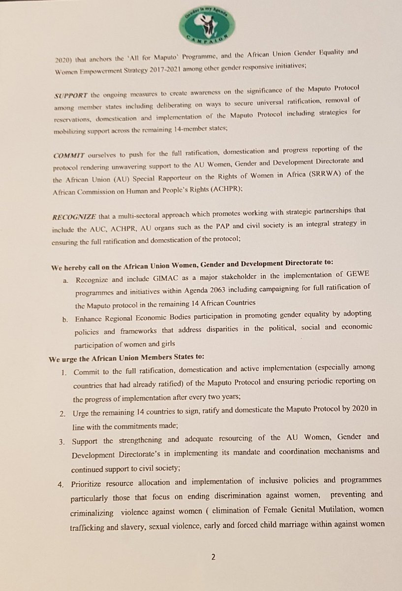 GimacNetwork's tweet photo. See our statement below regarding #MaputoProtocol 15th year anniversary @AU_WGDD @SOAWR @AcdhrsOrg @ohchr @AUBinetaDiop @AWLNetwork @FemnetProg @FASNGO @RsFawe @unwomenafrica @Pawowomen @_AfricanUnion #MaputoAt15 https://t.co/ED12dywMJg