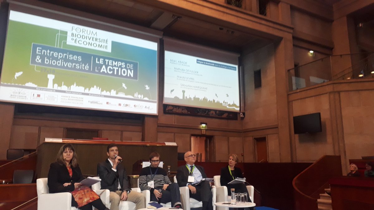 MilletLucas's tweet photo. Intégrer la biodiversité dans la stratégie d'entreprise, une des clés, réintégrer le long terme dans les stratégies et une valeur à la biodiversité. #ForumBiodiversiteEconomie #FBE2018 #AFBiodiversite https://t.co/4xORJMYz55